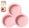 Air Fryer Poêle à œufs – Moule à muffins rond Air Fryer Pancake en silicone avec 3 cavités – Moule à friteuse à air antiadhésif pour la cuisson, poêle à pain à hamburger, accessoire pour friteuse à