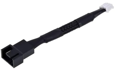 Câble adaptateur de ventilateur PWM pour carte graphique - Petit câble de connexion 4 broches vers 3 broches 4 broches - Noir