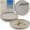 Sänger Rio Perlgrau| Teller Set 4 Personen, 4x Speiseteller Set aus Steingut, Dinner Set kratz- mikrowellen- spülmaschinenfest, Steingut Teller Essteller grau| VALUE COLLECTON