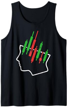 Kopf mit Kerzen: Aktienhändler, Krypto-Investoren im Kopf Tank Top