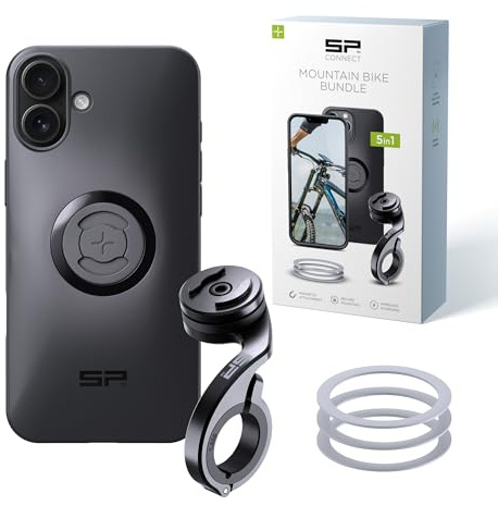 SP CONNECT Mountain Bike Bundle |SPC+| kompatibel mit iPhone 16 Plus | Handyhalter für Mountainbike| Mountainbike MTB Handy Halterung Gadget