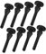 VOSAREA 8pcs Slow Cooker Accessories Rice Cooker Kitchen Accessories Cooker Feet Bumpers Replacement Silicone Feet Slow Cooker Feet Replacement Silicone Feet Bumper Black