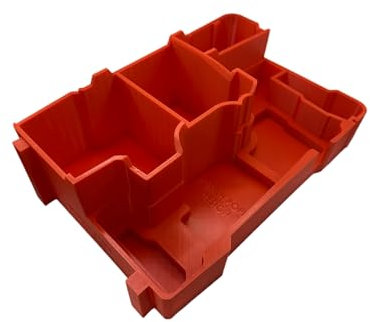 Jonah Pope Design 3d Printed Insert designed for M12 Orbital Detail Sander and Packout Organizer (Insert only) (Red)