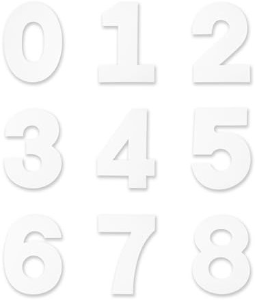 Tabanzhe 0-8 Number Cake Stencils-9PCS 10 Inch Large Number Cake Molds Number Mould Cake Cutting Stencils Baking Tools for DIY Cake Cookies Wedding Birthday Anniversary Christmas Wedding