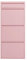 Kare Design Schuhschrank Caruso, Rosa, Stahl, mit 4 Klappen, Schuhablage für 6 Paar Schuhe, schmal, platzsparend, hoch, Schuhregal, Eingangsbereich, 115x50x15 cm (H/B/T)