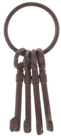 GRIRIW Country Decorative Cast Iron Key Ring Wall Hanging Keyring Home Accessory