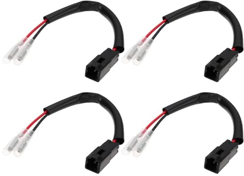 Be In Your Mind 4Pcs Motorräder LED Blinker Adapter 12V Anzeige Adapter Kabel Stecker Kompatibel mit Ducati