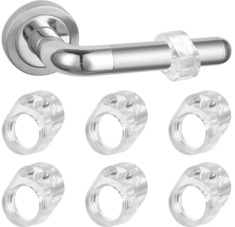 Door Handle Bumper,6 PCS PVC Door Handle Bumpers Guard Transparent Door Stopper Wall Protectors to Buffer Walls and Stop Wall Damage