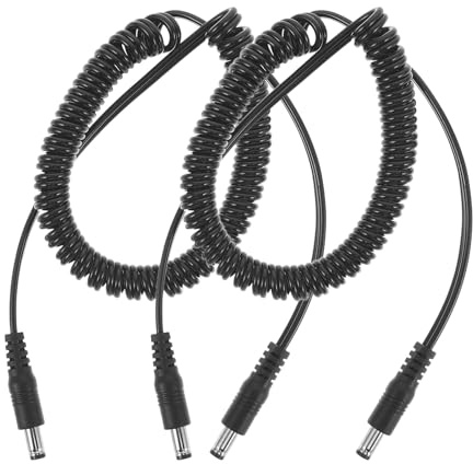 Warmhm 2pcs Nail Drill Handpiece Cable Replacement, Dc Spring Power Cord, Flexible Electric Nail File Connector for Manicure Salon Use