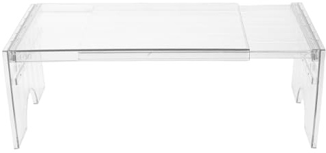 Adjustable PET Fridge Shelf Riser, Expandable Multi-Layer Organizer Rack | Temperature Resistant, Sturdy Loadbearing, Odor Resistant PET Tray, for Cupboard Storage and Fresh Food Sorting