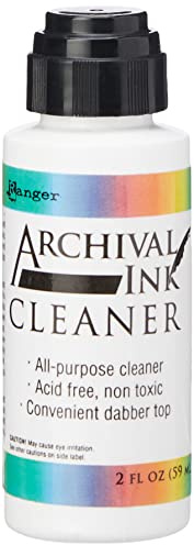 Ranger INK58939 Archival Ink Cleaner, Synthetic Material, 3.6 x 3.6 x 10 cm,Transparent