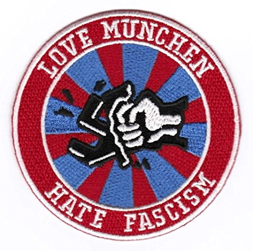 München Aufnäher/Bügelbild/Patch Love München - Hate Fascism