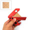 Wotendy Center Line Scriber, 45/90 Degree Right Angle Line Gauge Carpenter Ruler, Woodworking Aluminum Alloy Center Scribe Square Center Scribe Measuring Tool
