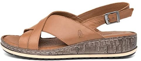 Hush Puppies Damen Elena Riemchensandalen, Brown Tan Tan, 39 EU