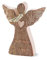 Thankgoods Rindenengel mit Herz – Natürliche Engel-Deko aus Laub- und Nadelholz, 12 cm