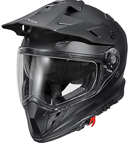 Nexo Motocross Helm Motorradhelm Cross Helm Enduro Helm MX-Line Endurohelm II mattschwarz XL, Unisex, Cross/Offroad, Ganzjährig, Thermoplast, matt schwarz