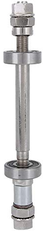 VIFER Radachse für Fahrrad, Radlager, Vorderachse, Hinterachse, Hebel, robust, Reparaturwerkzeug, Zubehör (Rückwärts) Achse + 6000 Bearing