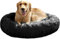 Dog Bed, Calming Dog Bed for Medium Dogs, Fluffy Faux Fur Donut Cuddler, Anti-Anxiety Round Beds Up to 11/15/24/45kg