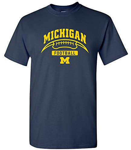 NCAA Football Crescent, Team-Farbe, College, Universität, Michigan Wolverines Navy, 3X-Groß