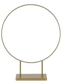 DIJK Deko-Ring Metallring auf Fuß Goldbraun 48,5 cm Hochzeit
