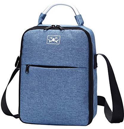 DJFEI Mavic Mini 2 Custodia, Borsa da Viaggio Borsa Rigida Portatile Custodia per Il Trasporto per DJI Mavic Mini 2 Drone, Batteria, Controller Drone (Blu)