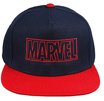 Cotton Soul Marvel Line Logo Snapback Cap One Size, marineblau / rot, Einheitsgröße