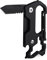Multifunktionaler Schwarz Titan-Schlüsselanhänger-Karabiner mit VG10 Klappmesser Feuerstahl Outdoor Survival Camping Drehschraubendreher Multitool Clip Flaschenöffner