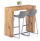 MOBILI FIVER, Mesa Alta Evolution 120x40, Madera Rustica con Dos Patas, Mesa Auxiliar de Cocina para 2 Personas, Made In Italy