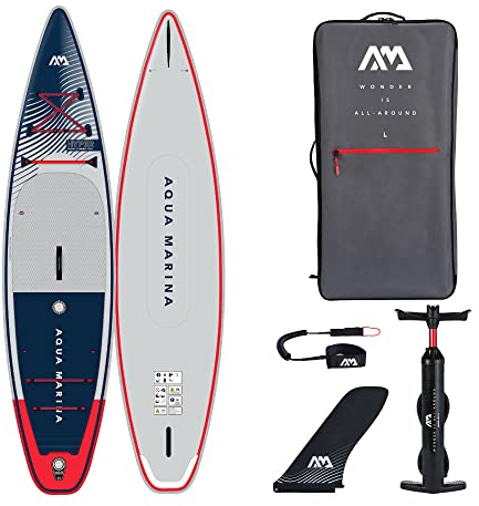 Aqua Marina Hyper Touring 11ft6in Premium Aufblasbares Stand Up Paddle Board (iSUP) Paket, 350cm Länge