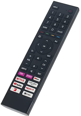 ALLIMITY ERF3I80H Remplacer la Vocale Télécommande adaptée à Hisense 4K HD TV 85A6EG 43A67H 55A67H 58A6GG 50A67H 43A6FG 50A6FG 55A6FG 65A6GG 70A6GG 75A6GG 58A6FG 65A6FG 70A6FG 76A6FG