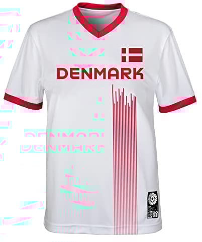 FIFA Offizielles Trikot der Frauenfussball-Weltmeisterschaft 2023 für Erwachsene, Dänemark, weiß, mittel