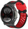 kwmobile Ersatzarmband kompatibel mit Huami Amazfit T-Rex 2 Armband - Fitnesstracker Band aus Silikon in Schwarz Rot