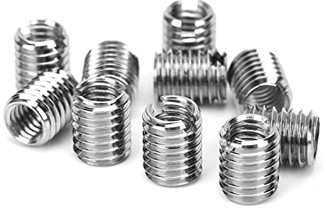 10 Stücke Gewindeeinsatz Reduziermutter,M6*1 -M10*1.5 6mm Edelstahl Reparatur Einsatzmutter Gewindemuttern Umbausatz