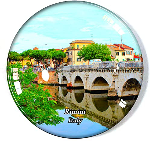 Rimini Kühlschrankmagnet, Italien, Kühlschrank, Gefrierschrank, Souvenir, Dekoration, Magnetaufkleber, Glashandwerk