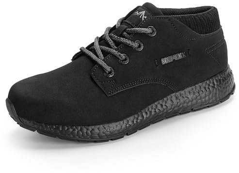 CC-Los Sneaker Herren Outdoor Turnschuhe Leichte Bequeme Freizeitschuhe Schwarz 44