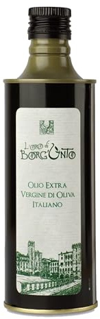 Borgunto® Olio Extravergine di Oliva ITALIANO 18x500ml - 100% Olive italiane, Estratto a Freddo • Leccino, Frantoiano, Moraiolo • Made in Italy!