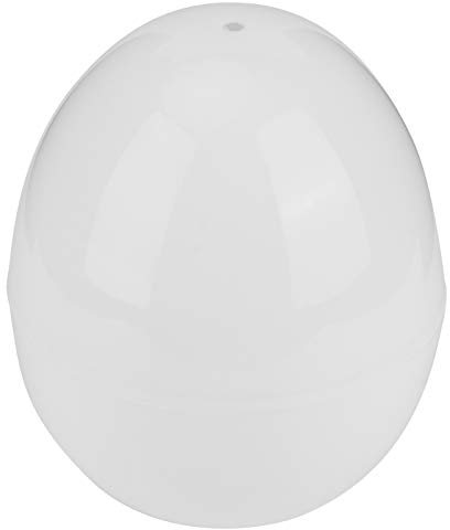 Hervidor de Huevos para Microondas, Vaporizador de 4 Huevos para Cocina Casera, Material Compuesto de Aluminio y Plástico