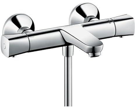 Mitigeur bain douche thermostatique HANSGROHE Ecostat Universal chromé + nettoyant Briochin, 13123000_ANT42