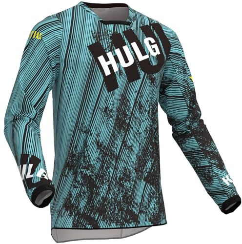 MTB-Trikot,Fahrradtrikot Herren Langarm,fahrradshirts Herren Langarm,MTB Tshirt,atmungsaktives Material, Schnell Trocknend,antibakteriell,Geeignet Für Viele Outdoor-Sportarten (Style-13,3XL)