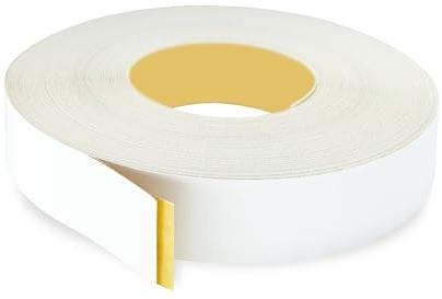 UNMAR White PVC Edge Banding 50 mm x 7.5 m - Peel and Stick Strong Adhesive, Easy Application - Flexible and Durable White PVC Edging Tape for Furniture Restoration