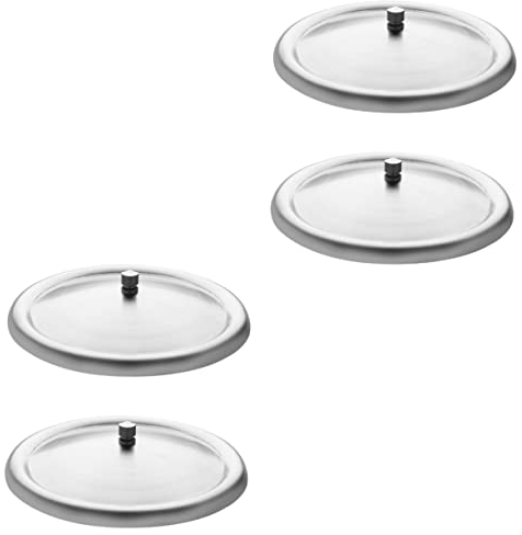 LIFKOME 4pcs Mug Cover Cup Lid Airtight Lid for Drinks Heat Resistant Cup Covers Easy Convenient