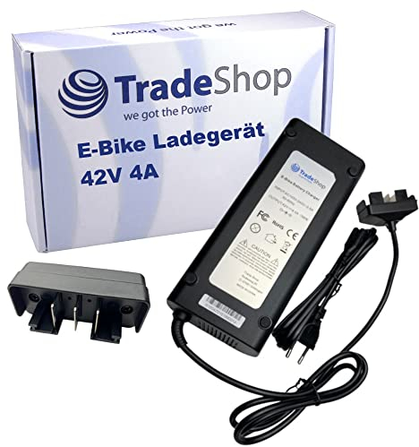 Trade-Shop Netzteil Ladegerät Ladekabel 42V 4A kompatibel mit Bosch PowerPack 300 Speed (BDU4XX) 2011/2012