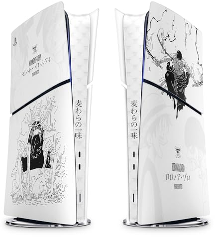PS5 Skin Slim Gear 1, Aufkleber Playstation 5 Manga, Konsole und Controller, Slim Digital Edition, Skin Gear 1 PS5 (2 Controller)