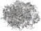 Marran 200X Cache Noeud en Metal Plaque Argent 9X3MM Collier