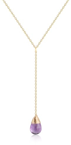 COAI Damen Kristall Halskette mit 925 Silber Kette und Edelstein Anhänger