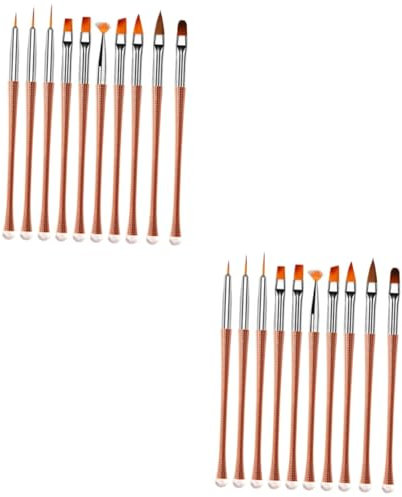Healvian 20pcs Nail Art Brush Pen Nail Painting Tool Supplies for Women Accessories