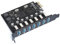 Quisiete Adaptador PCI Express USB 3.0 PCI e una 7 Puertos Tarjeta Adaptadora de ExpansióN USB 3 Convertidor de Controlador PCIe PCI-E X1 USB3 (Via)