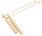 HondoKet Lot de 2 cannes à radiesthésie longues en cuivre de 11,8 cm, pratiques, pour diviner l'eau, les objets au trésor, durables, faciles à installer
