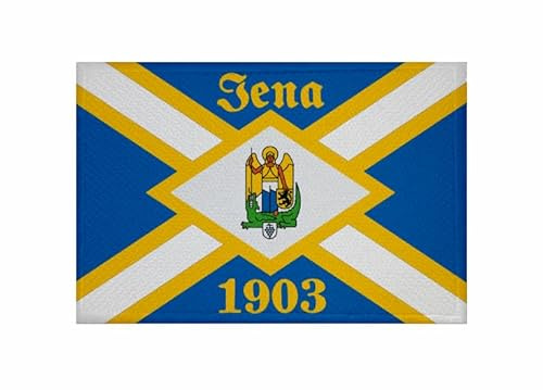 U24 Aufnäher Jena 1903 Fahne Flagge Aufbügler Patch 9 x 6 cm