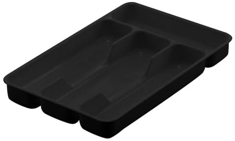 Generico Organizer Posate da Cassetto, Portaposate Porta Posate Cucina Cassetto Scolaposate Grande Porta Utensili Cucina, per Cucchiai Forchette Coltelli Stoviglie, 4 Scomparti (B)